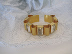 This Jenny Packham cuff even came in metallic tissue paper! I love both the bracelet and the patterned tissue.