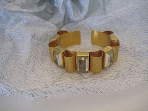 This Jenny Packham cuff even came in metallic tissue paper! I love both the bracelet and the patterned tissue.