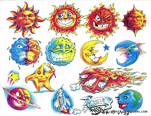 tribal sun tattoo designs
