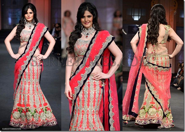 Zarine_Khan_Shane_Falguni_Saree