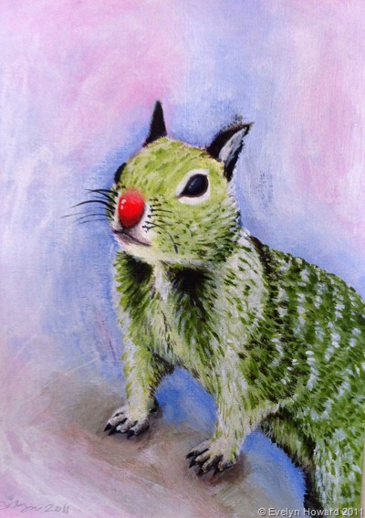 Christmas squirrel © Evelyn Howard 2011