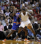 lebron james nba 121206 mia vs nyk 08 LeBron James Nears 2nd Triple Double, Wears Lavas in a Loss