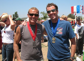 Eric and Bob show off their hardware.