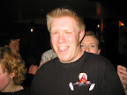 John wouldn't be so happy if he knew Joan was coming up behind him.
