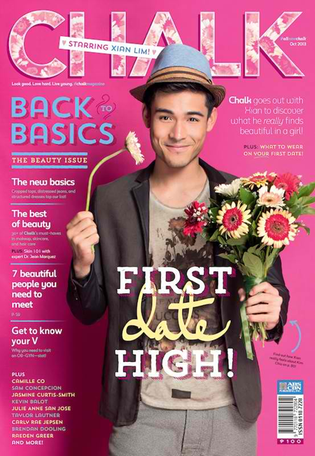 Xian Lim on Chalk Oct 2013 cover