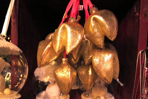 Fortune cookies. If we let Martha hold one maybe it will get cracked open.