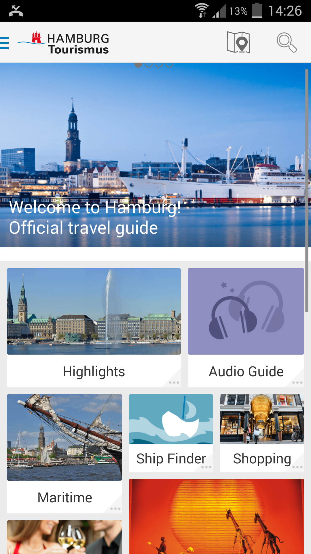 Android application Hamburg screenshort