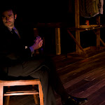 Mimesphobia, by Carlos Murillo, directed by Margot Bordelon. February 28 - April 4, 2010. (l to r) Brian Golden. Photo Credit: Amanda Clifford.