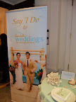 Sandals Weddings by Martha Stewart displayed three of the table designs available at their resorts.