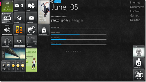WP7Desktop-Aero Glass