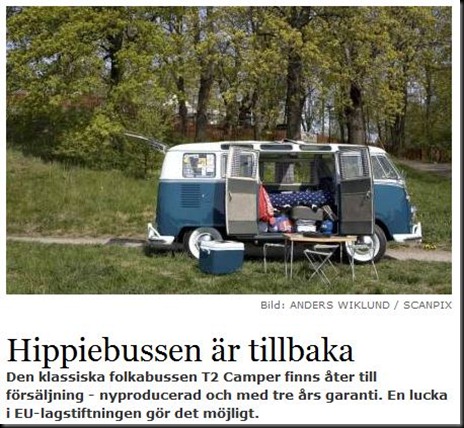 Volkswagen T2 hippiebussen tillbaka nyproduktion Volkswagen T2 hippiebussen tillbaka nyproduktion