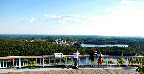 An epic view of Elliot Lake from the Fire Tower Lookout
