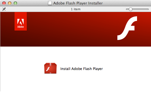 Adobe flash installer