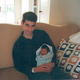 Kai at home with Dad