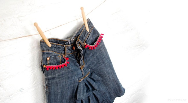 diy jeans skirt