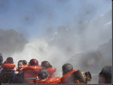 Iguazu - under the waterfalls - heavenly shower