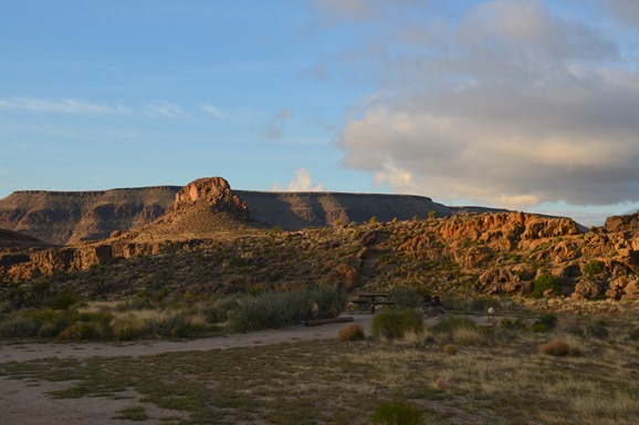 morgning at Hole in the Wall Campground