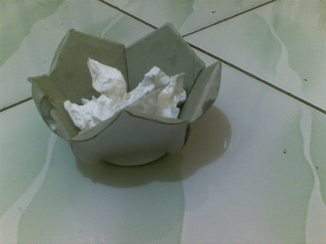 BRT Cara membuat tempat lilin dan tempat sampah mini dari