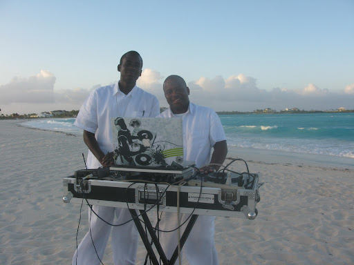 DJs brought great play lists to the beach side reception.