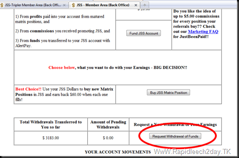 How to/Guide to withdrawing funds from your Tripler & JSS Account - Justbeenpaid