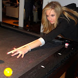 Jess on the billiards in Toronto, Canada 