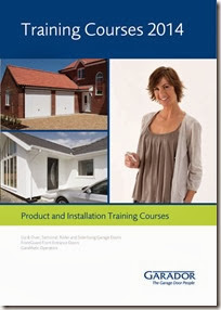 Click to view Garador 2014 installation and product training booklet Garador 2014 training course brochure front cover