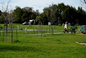 the campground is open and today completely empty