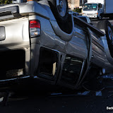 A two car collision occurred in the south bound lanes of Howe Ave at College Town Thursday afternoon. One vehicle flipped over on its roof. There were minor injuries with at least one person transported to an area hospital via paramedics. News_111215_VehicleRollOver_CollegeTown