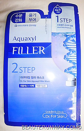 Leader’s Clinic Dr. For Skin 2 step mask in Aquaxyl Filler Sephora Singapore