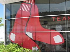 Florida 2013 Red Sox logo in window