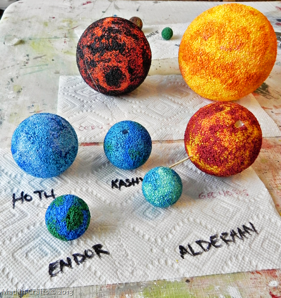 star wars styrofoam planets star wars styrofoam planets