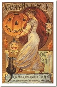 vintage-halloween-pumpkin-woman-black-cat