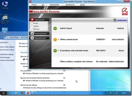 Avira AntiVir en Windows 8