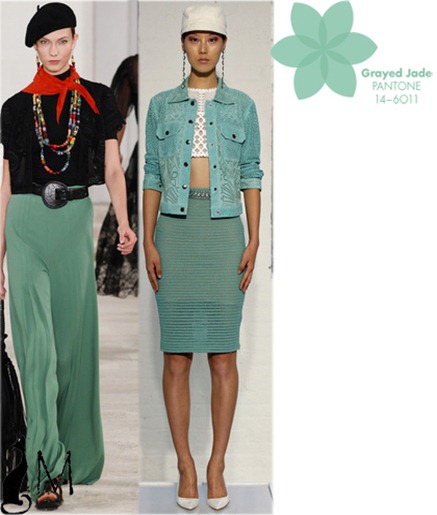 Grayed Jade pantone ss 2013