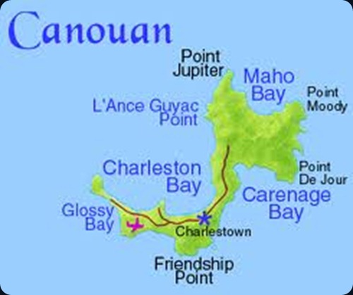 Canouan is an island in the Grenadines Islands belonging to St Vincent