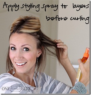 Apply styling spray to layers