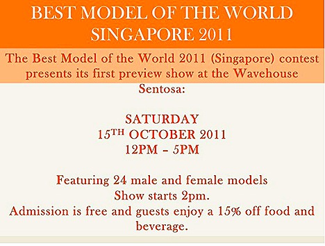 BestModel Of the World 2011 Preview Sentosa Wavehouse