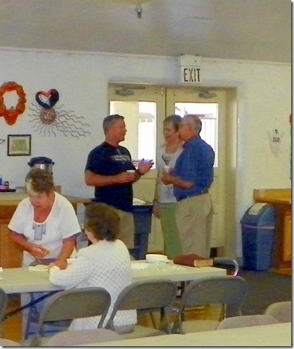 Joy & Chuck's son, Steve, talking to Don and I