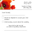 Poppies 5 RSVP Card