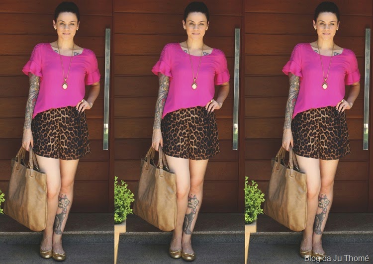 look pink e animal print look pink e animal print