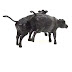 Object: 22350 - 2 dansende koeien - 16 x 25 cm - € 1750,=