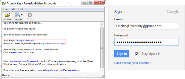 Reveal Passwords Behind Those Black Dots
