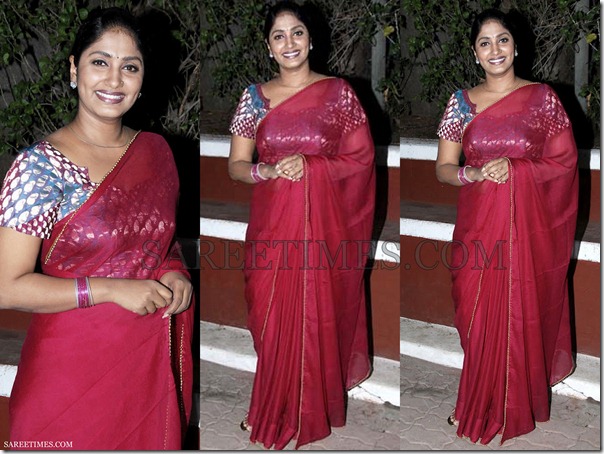 Jhansi_Maroon_Plain_Saree