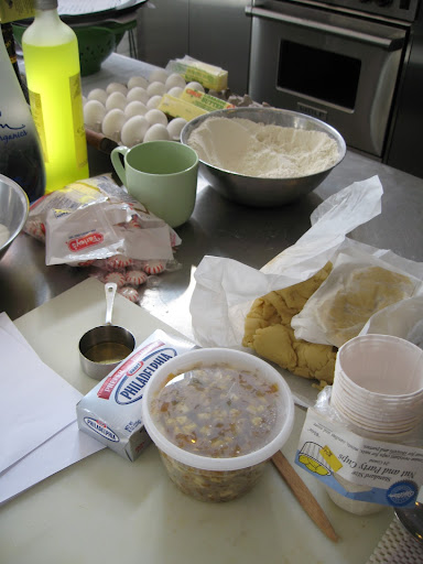I was making fudge, cookie dough/cookies and fruitcakes all at the same time...it started to get a little crowded