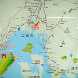 map of hiroshima in Hiroshima, Hirosima (Hiroshima), Japan