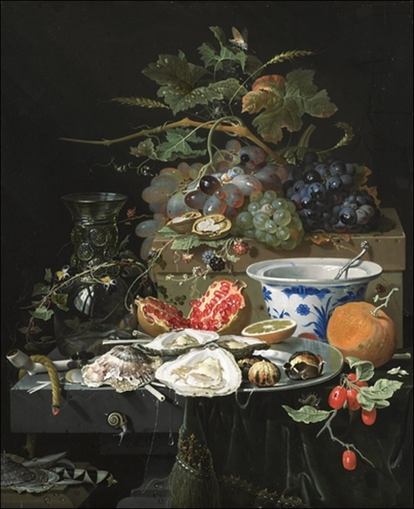 Ecole flamande, Nature morte aux huîtres