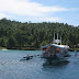 Boat ferrying passengers to Samal Island