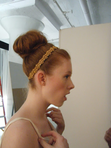 I loved this full top knot!