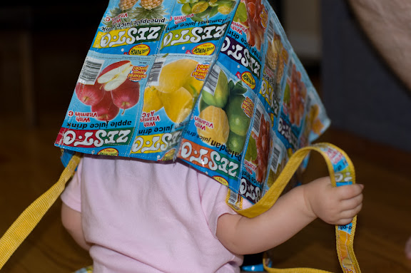 Playing with mommy's shopping bag