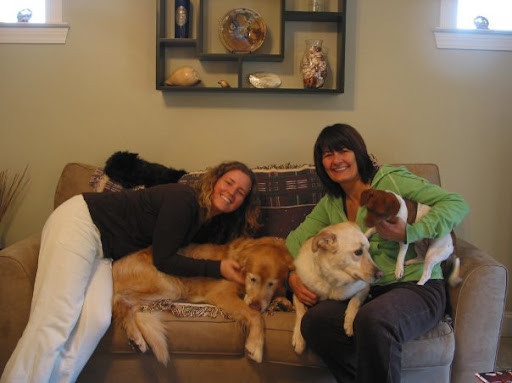 Leigh and her partner Shawne, both animal lovers, were eagerly volunteering to adopt Gus (whom they were already calling Guppy)!